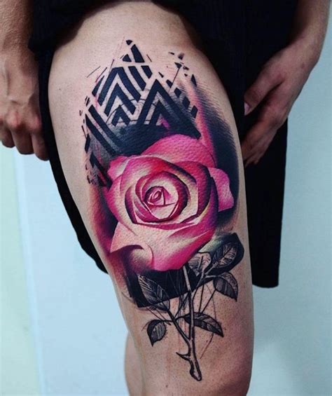 Tatouage Femme Cuisse Rose ▷ 1001+ idées | Tattoo cuisse – 48 tatouages de caractère | Tattoos, Leg  tattoos, Neck tattoo
